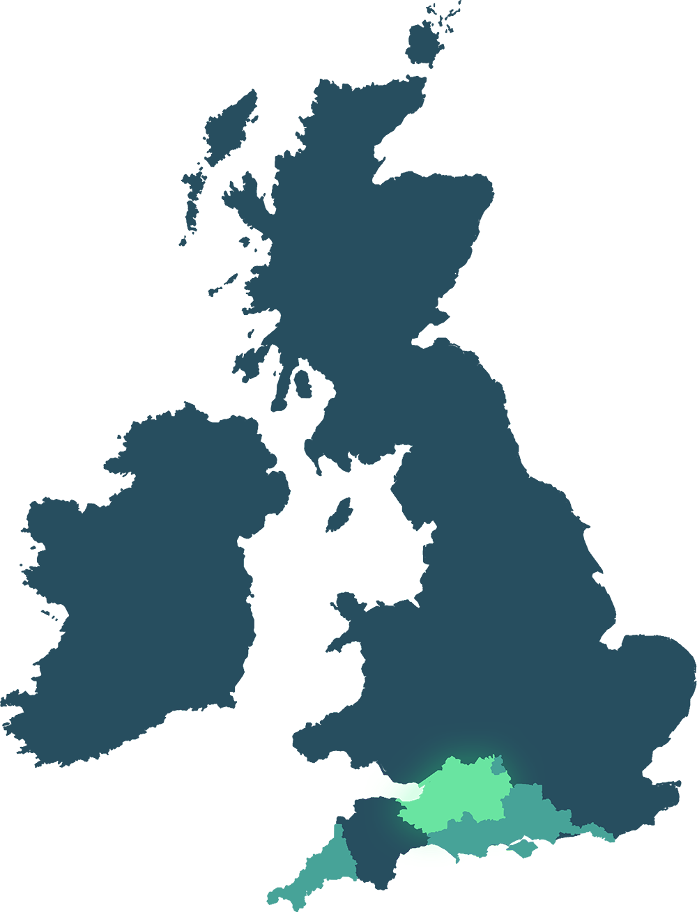EnTrade catchment area map